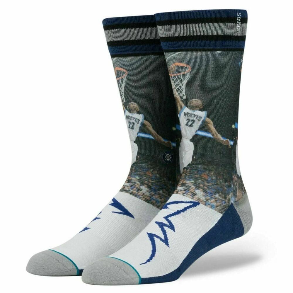 Stance Andrew Wiggins Minnesota Timberwolves Crew Socks Men’s M 6–8.5 Blue NBA